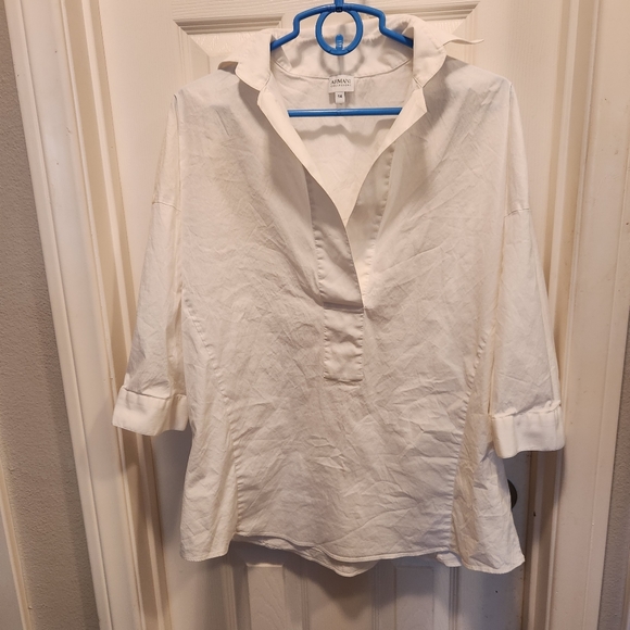 Armani collezioni cotton shirt size 14 - Picture 1 of 8